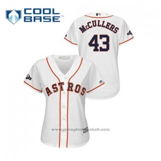 Maglia Baseball Donna Houston Astros Lance Mccullers 2019 Postseason Cool Base Bianco