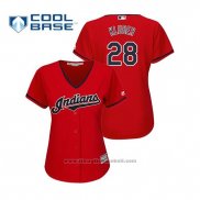 Maglia Baseball Donna Indians Corey Kluber Cool Base Alternato 2019 Rosso