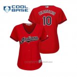 Maglia Baseball Donna Indians Edwin Encarnacion Cool Base Alternato 2019 Rosso