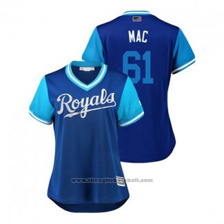 Maglia Baseball Donna Kansas City Royals Kevin Mccarthy 2018 LLWS Players Weekend Mac Blu