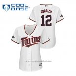 Maglia Baseball Donna Minnesota Twins Jake Odorizzi 2019 Postseason Cool Base Bianco