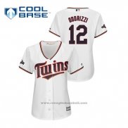 Maglia Baseball Donna Minnesota Twins Jake Odorizzi 2019 Postseason Cool Base Bianco