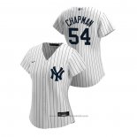 Maglia Baseball Donna New York Yankees Aroldis Chapman 2020 Replica Home Bianco
