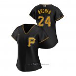 Maglia Baseball Donna Pittsburgh Pirates Chris Archer 2020 Replica Alternato Nero