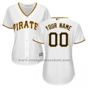 Maglia Baseball Donna Pittsburgh Pirates Personalizzate Bianco