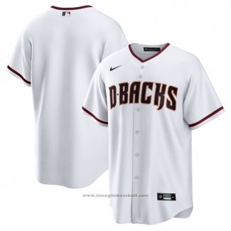 Maglia Baseball Uomo Arizona Diamondbacks Home Blank Replica Bianco