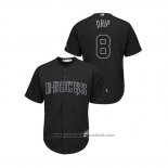 Maglia Baseball Uomo Arizona Diamondbacks Mike Leake 2019 Players Weekend Drip Replica Nero