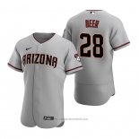 Maglia Baseball Uomo Arizona Diamondbacks Seth Beer Autentico Road Grigio