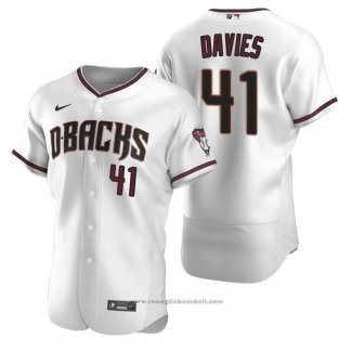 Maglia Baseball Uomo Arizona Diamondbacks Zach Davies Autentico Home Bianco