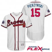 Maglia Baseball Uomo Atlanta Braves 15 A.J. Pierzynski Bianco 2017 All Star Flex Base