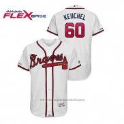 Maglia Baseball Uomo Atlanta Braves Dallas Keuchel Flex Base Autentico Collezione Home Bianco