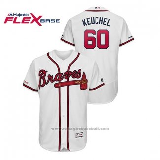 Maglia Baseball Uomo Atlanta Braves Dallas Keuchel Flex Base Autentico Collezione Home Bianco