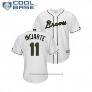 Maglia Baseball Uomo Atlanta Braves Ender Inciarte 2018 Memorial Day Cool Base Bianco