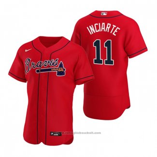 Maglia Baseball Uomo Atlanta Braves Ender Inciarte Autentico Alternato 2020 Rosso