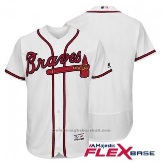 Maglia Baseball Uomo Atlanta Braves Flex Base Bianco Autentico Collection