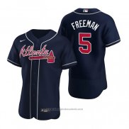 Maglia Baseball Uomo Atlanta Braves Freddie Freeman Autentico Alternato 2020 Blu