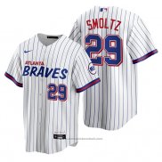 Maglia Baseball Uomo Atlanta Braves John Smoltz Replica 2021 City Connect Bianco