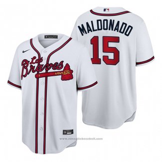 Maglia Baseball Uomo Atlanta Braves Martin Maldonado Hispanic Heritage Autentico Bianco