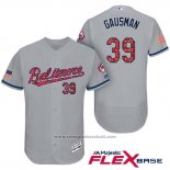 Maglia Baseball Uomo Baltimore Orioles 2017 Stelle E Strisce 39 Kevin Gausman Grigio Flex Base