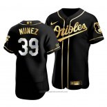 Maglia Baseball Uomo Baltimore Orioles Renato Nunez Golden Edition Autentico Nero