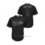 Maglia Baseball Uomo Baltimore Orioles Richie Martin 2019 Players Weekend Rich Boy Replica Nero