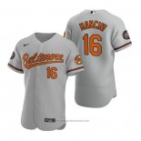 Maglia Baseball Uomo Baltimore Orioles Trey Mancini Autentico Grigio