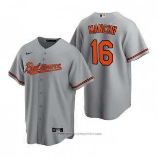 Maglia Baseball Uomo Baltimore Orioles Trey Mancini Replica Road Grigio