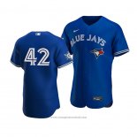 Maglia Baseball Uomo Blue Toronto Blue Jays Jackie Robinson Day Autentico Blu