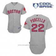 Maglia Baseball Uomo Boston Red Sox 22 Rick Porcello Grigio Cool Base