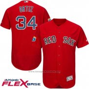 Maglia Baseball Uomo Boston Red Sox 34 David Ortiz Rosso Flex Base Autentico On Field