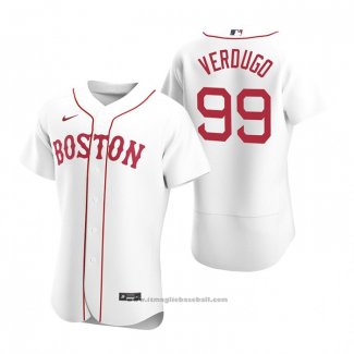 Maglia Baseball Uomo Boston Red Sox Alex Verdugo Autentico 2020 Alternato Bianco