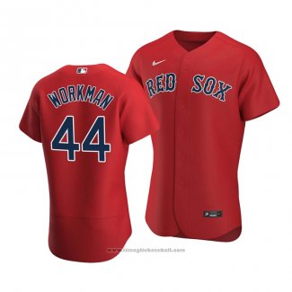 Maglia Baseball Uomo Boston Red Sox Brandon Workman Red Autentico Alternato Rosso