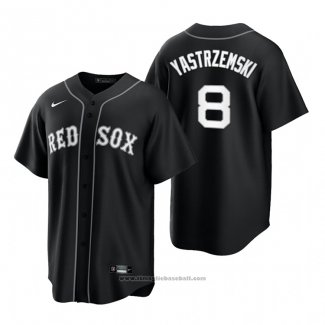 Maglia Baseball Uomo Boston Red Sox Carl Yastrzemski Replica 2021 Nero
