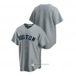 Maglia Baseball Uomo Boston Red Sox Cooperstown Collection Grigio