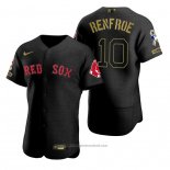 Maglia Baseball Uomo Boston Red Sox Hunter Renfroe Nero 2021 Salute To Service