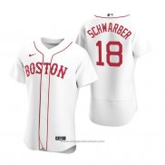 Maglia Baseball Uomo Boston Red Sox Kyle Schwarber Autentico Alternato Bianco