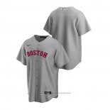 Maglia Baseball Uomo Boston Red Sox Replica Road Grigio