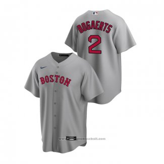 Maglia Baseball Uomo Boston Red Sox Xander Bogaerts Replica Road Grigio