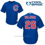 Maglia Baseball Uomo Chicago Cubs 26 Billy Williams Blu Alternato Cool Base