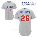 Maglia Baseball Uomo Chicago Cubs 26 Billy Williams Grigio Cool Base