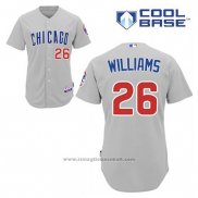 Maglia Baseball Uomo Chicago Cubs 26 Billy Williams Grigio Cool Base