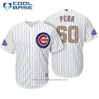 Maglia Baseball Uomo Chicago Cubs 60 Felix Pena Bianco Or Cool Base