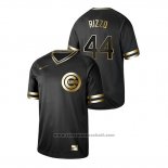 Maglia Baseball Uomo Chicago Cubs Anthony Rizzo 2019 Golden Edition V Neck Nero