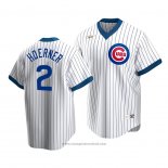 Maglia Baseball Uomo Chicago Cubs Nico Hoerner Cooperstown Collection Primera Bianco