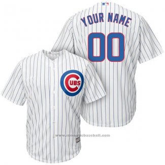 Maglia Baseball Uomo Chicago Cubs Personalizzate Bianco