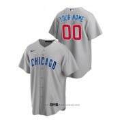 Maglia Baseball Uomo Chicago Cubs Personalizzate Replica Road Grigio