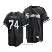 Maglia Baseball Uomo Chicago White Sox Eloy Jimenez 2021 City Connect Replica Nero