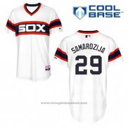 Maglia Baseball Uomo Chicago White Sox Jeff Samardzija 29 Bianco Alternato Cool Base