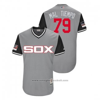 Maglia Baseball Uomo Chicago White Sox Jose Abreu 2018 LLWS Players Weekend Mal Tiempo Grigio