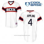 Maglia Baseball Uomo Chicago White Sox Luke Appling 4 Bianco Alternato Cool Base